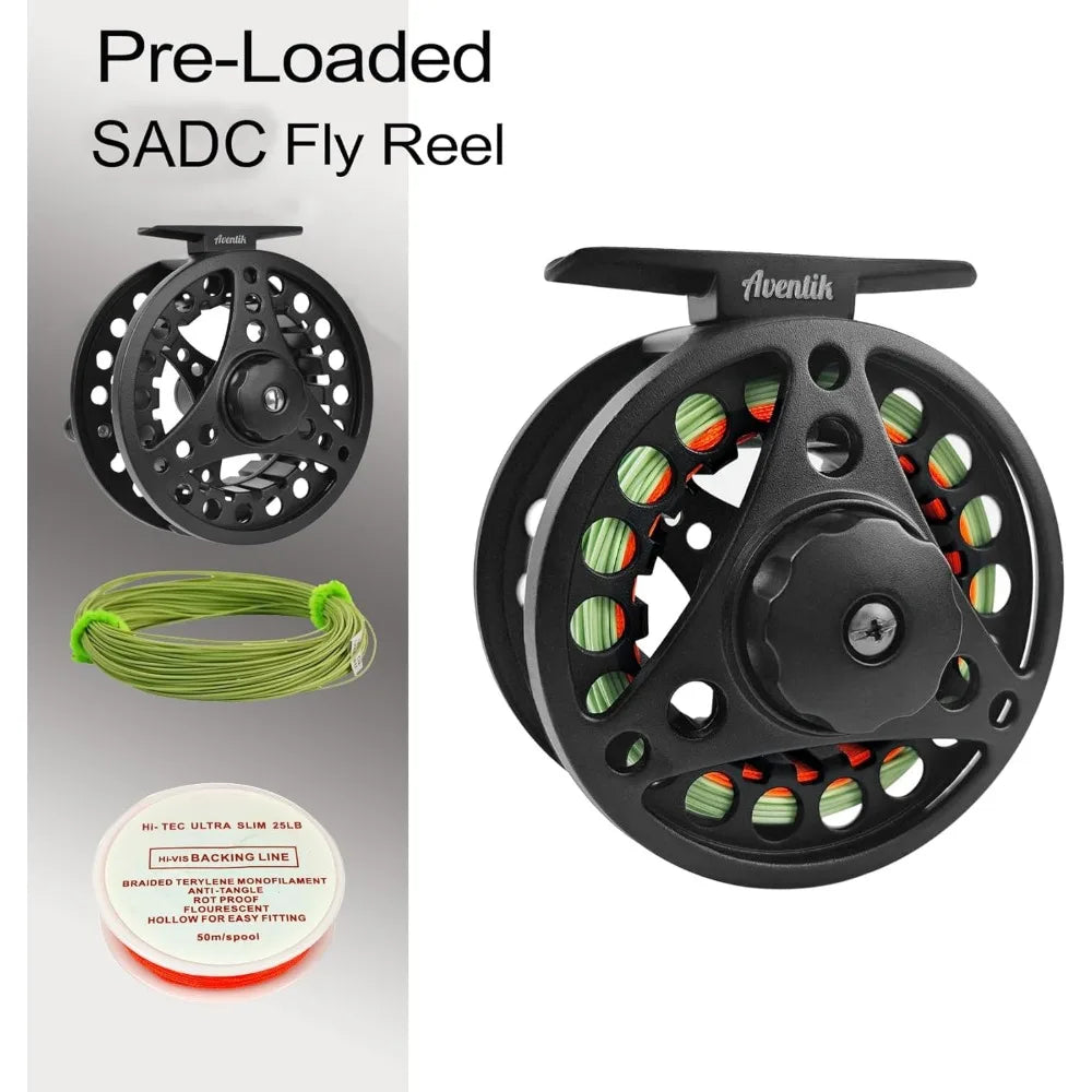 Complete Fly Fishing Starter Kit with Rod, Reel, 12 Flies & Travel Case for Trout Panfish
