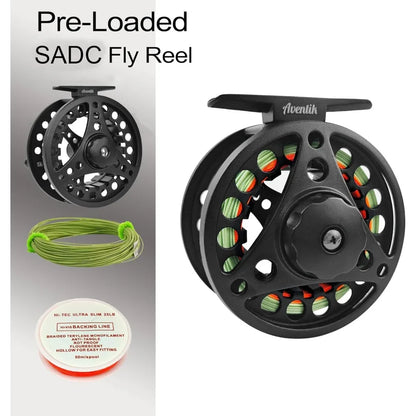 Complete Fly Fishing Starter Kit with Rod, Reel, 12 Flies & Travel Case for Trout Panfish
