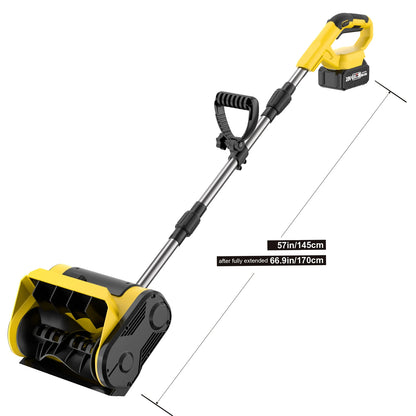 3000RPM Brushless Electric Snow Sweeper Rechargeable Cordless Handheld Household Street and Yard Snow Removal Tool with Battery
