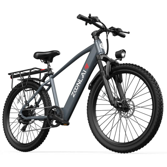 26-Inch 500W Electric Bike for Adults, 40 Miles 20Mph 360Wh Removable Battery, 7-Speed, 26-Inch Tires
