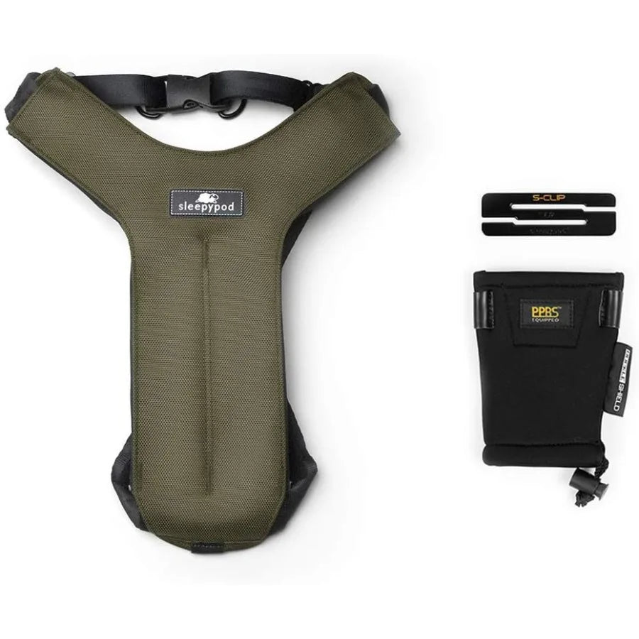 Clickit Sport Plus Crash-Tested and Safety Certified Car Seat Belt Harness for Dogs in Medium Size Olive Green Ideal for Secure