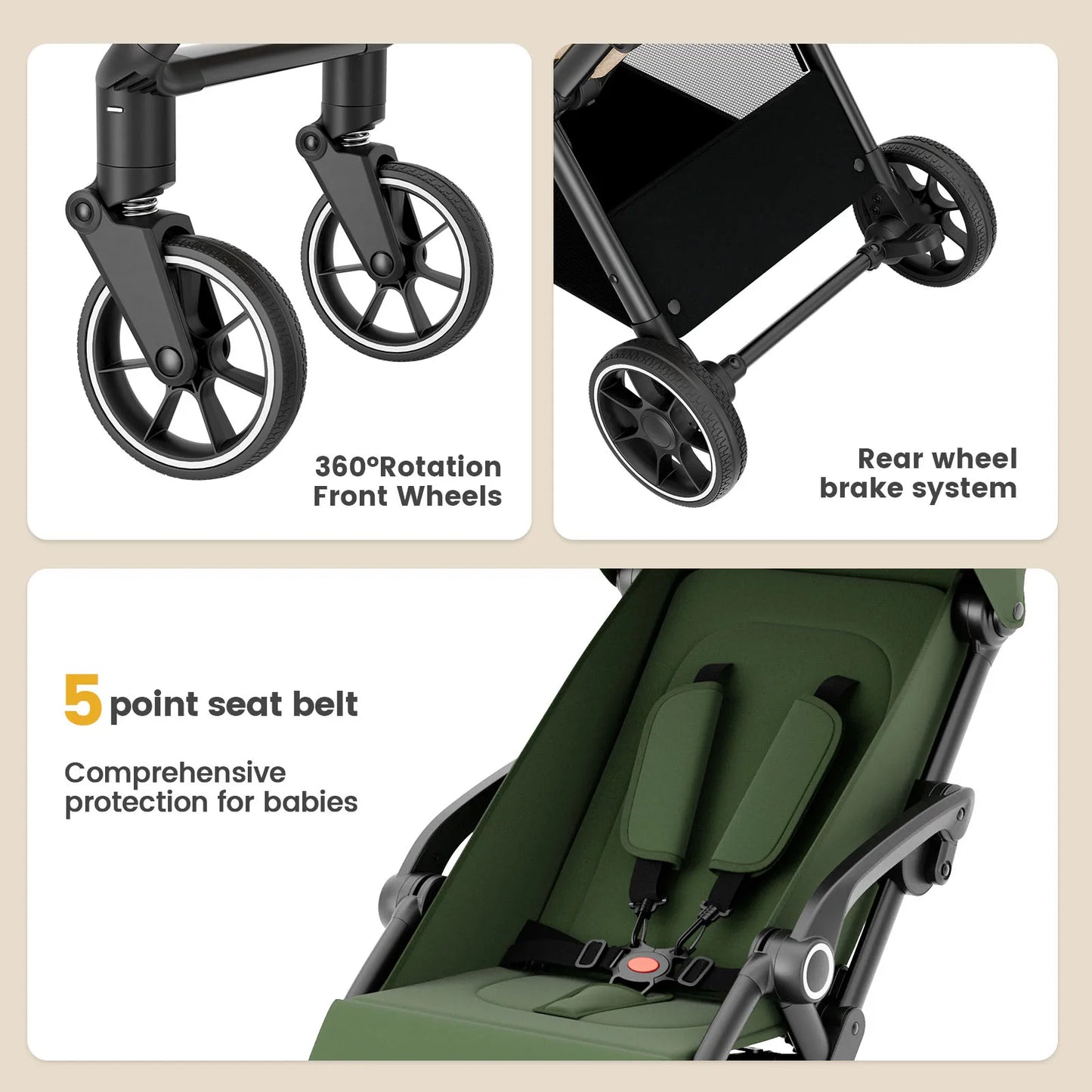 Seat With Folding Cart High quality newborn Lightweight baby car light strollers Baby carri Seat With Folding