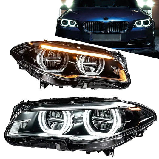 Car LED Headlight For BMW 5 Series F10 F18 LED Headlights 2010-2017 Head Lamp Car Styling DRL Signal Projector Lens Auto Accessories