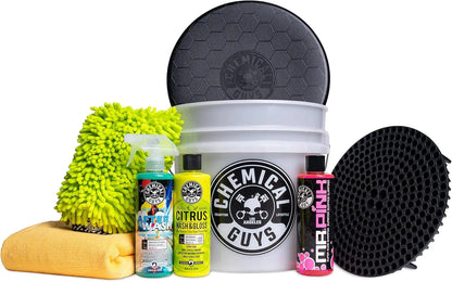 Complete Car Wash Kit with Soap, Bucket & 8 Essential Tools for Vehicles