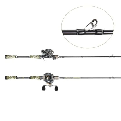 Fishing Rod and Reel Combos for Spinning and Casting Fishing 30Ton+24Ton HighPerformance Graphite 2Piece Fishing